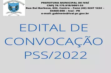 EDITAL DE CONVOCAÇÃO