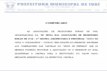 COMUNICADO