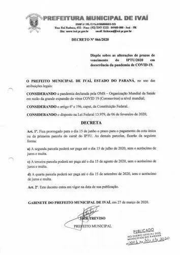DECRETO 066/2020