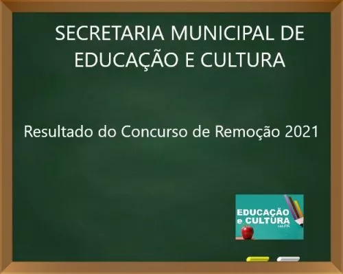 RESULTADO DO CONCURSO DE REMOÇÃO 2021