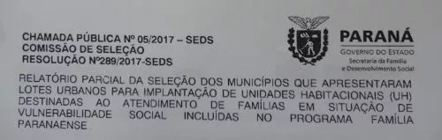 IVAÍ GANHARÁ MAIS CASAS POPULAR