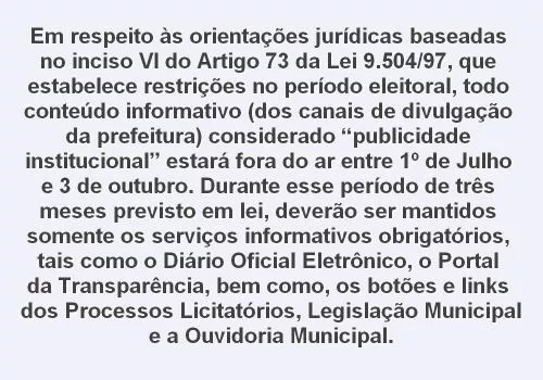 Período eleitoral