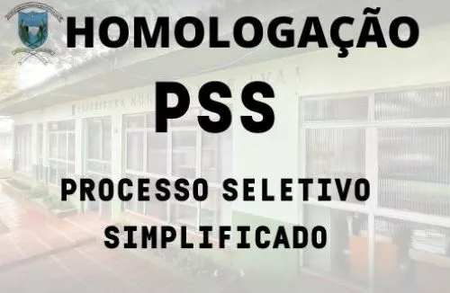 Homologação das inscrições PSS 2022